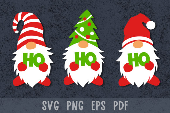 Christmas Gnomes Ho Ho Ho – A Playful Embroidery Design for Holiday Projects