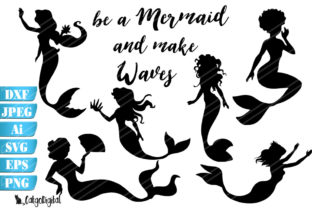Mermaid Silhouettes: A Versatile Embroidery Design for Creative Projects